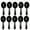 Black 3, variant on 30Pcs Plastic Powder Scoops Flour Cups Measuring Spoons Ground Coffee Scoops