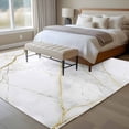 thumbnail image 5 of Grey Gold Marble Area&nbsp;Rug 5x8ft Gold Lines Non-Slip&nbsp;Washable Square&nbsp;Rugs Soft Felt Indoor Floor Mat for Bedroom Kitchen Living Room Bathroom, 5 of 9