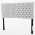 thumbnail image 5 of Tufted Upholstered Queen Size Bed Headboard in Modern Button Design, Adjustable Solid Wood Head Board, Solid Wood Head Board with Durable Metal Legs in Bedroom, 5 of 9