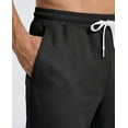 thumbnail image 4 of Real Essentials 3 Pack: Men's French Terry Open Bottom Sweatpants - Casual Lounge Comfort Gym with Pockets, 4 of 6