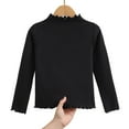 thumbnail image 5 of Yindaity Girl Long Sleeve Shirts Cotton Girls Long Sleeve Shirts Toddlers Cotton Long Sleeve Tees Basic Crewneck Tops for Girls Daily Wear(Black,7-8 Years), 5 of 5