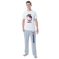 thumbnail image 7 of DC Mens' Superman Silhouette Truth Justice Sleep Pajama Set Shirt Pant, 7 of 7
