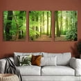 thumbnail image 6 of SHANXI Green Forest Wall Art for Living Room Bedroom Office  Nature Canvas Wall Art Kitchen Pictures Modern Landscape Wall Decor Paintings Tree of Life Artwork Waterproof Ready to Hang 12"x16"x3pcs, 6 of 6