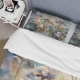 thumbnail image 4 of Designart "Lavender Emerald Floral Elegance I" Floral Irises Bedding Covert Set - Irises Purple Floral Bed Set With 2 Shams, 4 of 6