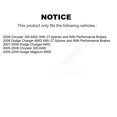thumbnail image 2 of Kugel Front Rear Wheel Bearing & Hub Assembly Kit for Car Chrysler 300 Dodge Charger Magnum AWD - Left Right Side (Driver Passenger) K70-101224, 2 of 11