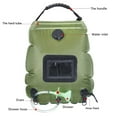 thumbnail image 4 of Sac d'Eau de Douche et de Bain Portable pour Camping en Plein Air, Capacité de 20 L, Chaleur Ensoleillée, Sac de Bain de Camping, 4 of 7