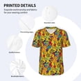 thumbnail image 3 of KLL Dancing African Womens for Men's Baseball Shirts,Short Sleeve Casual Shirts Button Down Shirt for Men Beach Summer Wedding Shirt-3X-Large, 3 of 7