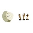 thumbnail image 1 of Reloj de pared silencioso, reloj de pared nórdico, estatuas de pensadores, esculturas de arte abstracto, figuras modernas de mesa, decoración de escri, 1 of 8