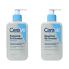 CeraVe Renewing SA Face Cleanser for Normal Skin with Salicylic Acid and Ceramides, 8 fl oz. Pack of 2
