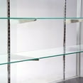 thumbnail image 5 of Extra Vision Display 70 Inch Glass Showcase Aluminum Frame Glass Shelving Silver, 5 of 5