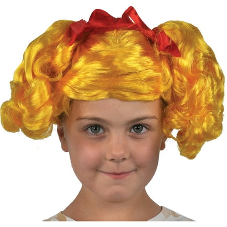 Yellow Lalaloopsy Spot Splatter Wig Child Halloween Costume
