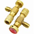 thumbnail image 5 of 2 Pcs Adaptateur de Valve Réfrigérante R22 R410, Adaptateur de Valve de Sécurité pour Liquide pour Climatisation, Mâle SAE 1/4 Pouces vers Femelle SAE 1/4 Pouces, Valve de Climatisation, 5 of 5
