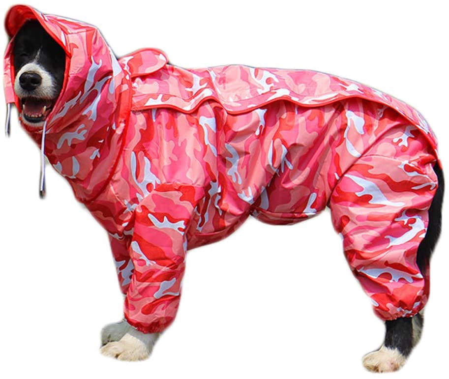 Dog Raincoat with Removable Hoodie 