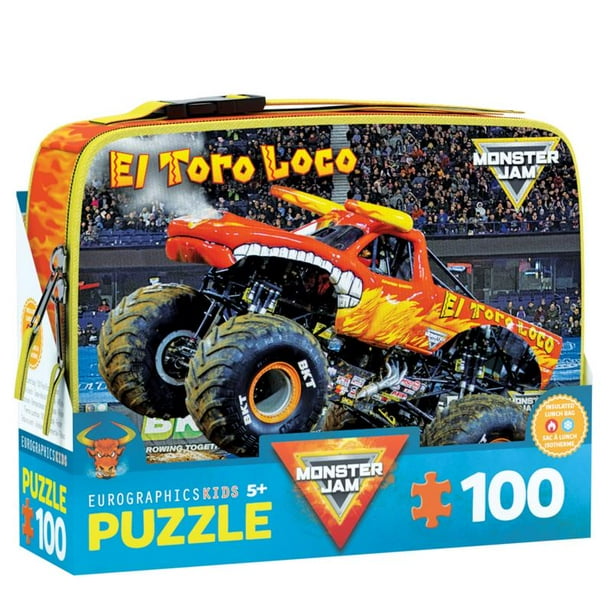 Rompecabezas Eurographics El Toro Loco Monster Jam, 100 unidades