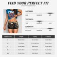 thumbnail image 5 of Sikiie Gold Rose Skull Print Workout Shorts Women Scrunch Butt Gym Shorts Seamless High Waist Tummy Control Yoga Biker Athletic Shorts, 5 of 5