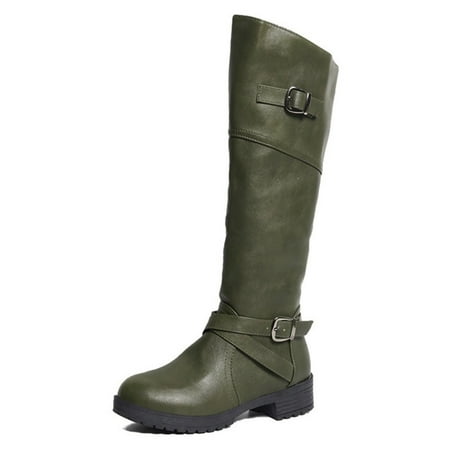 

Low Heels Western Boots Anti-slip Rubber Outsole The Perfect Gift For A Girl Green 35