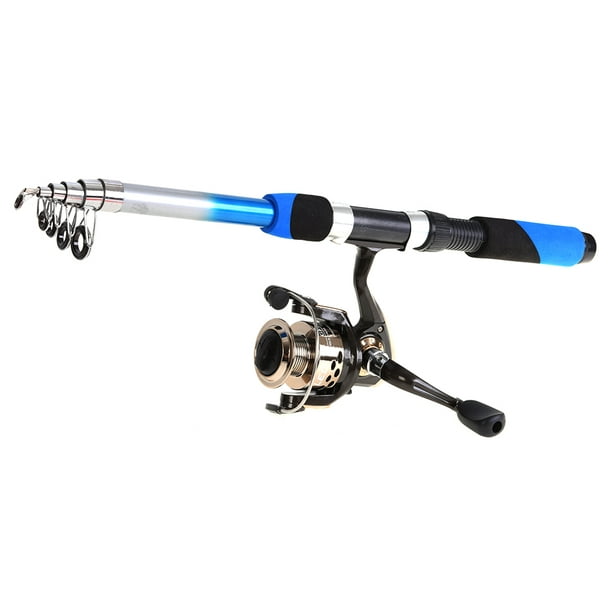 Lixada Fishing Rod Reel Combo Full Kit with 2PCS 2.1m Telescopic Fishing  Rods 2PCS Spinning