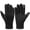 Black, variant on OZERO Mens & Womens Winter Gloves Polar Fleece Snow Gloves with Elastic Cuff Black
