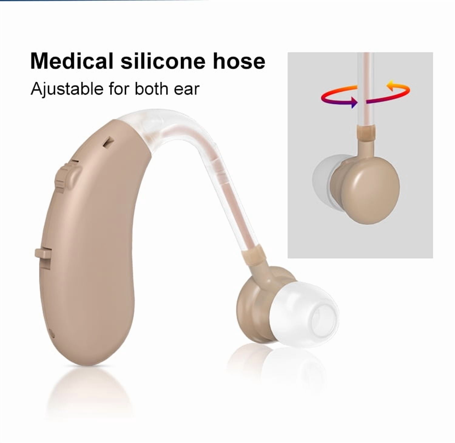 AuyeeSnc OTC Digital Hearing Aids - Button Operation, Senior-Friendly with Memory-Enhanced Listening (1 Piece) for Seniors