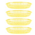thumbnail image 1 of Yellow Collapsible Plastic Food Basket for Storage Use Creative Design Fits Various Spaces, 1 of 4