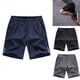 thumbnail image 1 of Pantalones deportivos de seda de hielo de verano para hombre, pantalones cortos de cinco puntos de gran tamaño, finos, transpirables, sueltos, de gran tamaño, informales, de secado rápido, para, 1 of 5