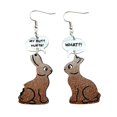 thumbnail image 2 of Rabbit Dialogue Earrings Pendant Lovely Gifts Acrylic Girl Women Trendy Pendant Yuyangstore pendientes colgante, 2 of 8