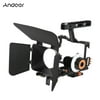 Andoer C500 Aluminum Alloy Camera Camcorder Video Cage Rig Kit Film Making System w/ Matte Box + Follow Focus + Handle + 15mm Rod for GH4 for Sony A7S/A7/A7R/A7RII/A7SII Mirrorless Camera