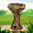 thumbnail image 4 of Bain d'Oiseaux Stable Sculpture Décorative en Résine pour Jardin Balcon Ornement, 4 of 7