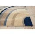 thumbnail image 5 of Nourison  Somerset Modern Transitional Wave Area Rug Ivory/Blue 7' 9" x 10' 10" 8' x 10' Indoor Living Room,Dining Room Blue Rectangle, 5 of 7