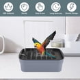 thumbnail image 3 of Parrot Automatic Circulation Bath Tub, External Small Bird Washing Basin, Pet Cage Hygiene Accessory, Feather Cleaning Water Fountain, Avian Shower Basin, 3 of 6
