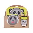 thumbnail image 1 of pitrice Kids Tableware Set 5Pcs Baby Bamboo Fiber Cartoon Bowl Animal Dinnerware Set Toddler Cup Spoon Fork, 1 of 8