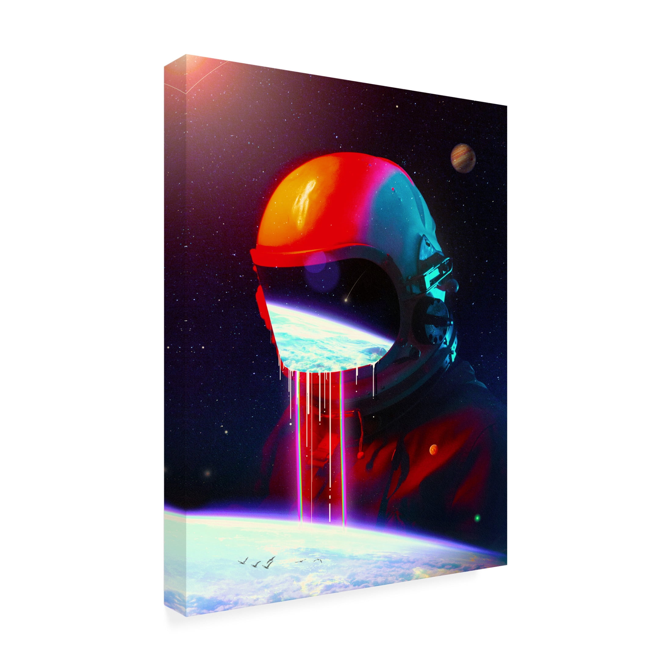 Canvas Wall Art - Francis Minoza 'Leak' Wall Art for Living Room, Bedroom, or Office Décor by Trademark Fine Art - 14 x 19 Inches