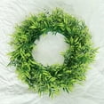 thumbnail image 6 of Artificial Wreath Green Leaves for Home Decor Flower All Seasons 49cm, 6 of 8