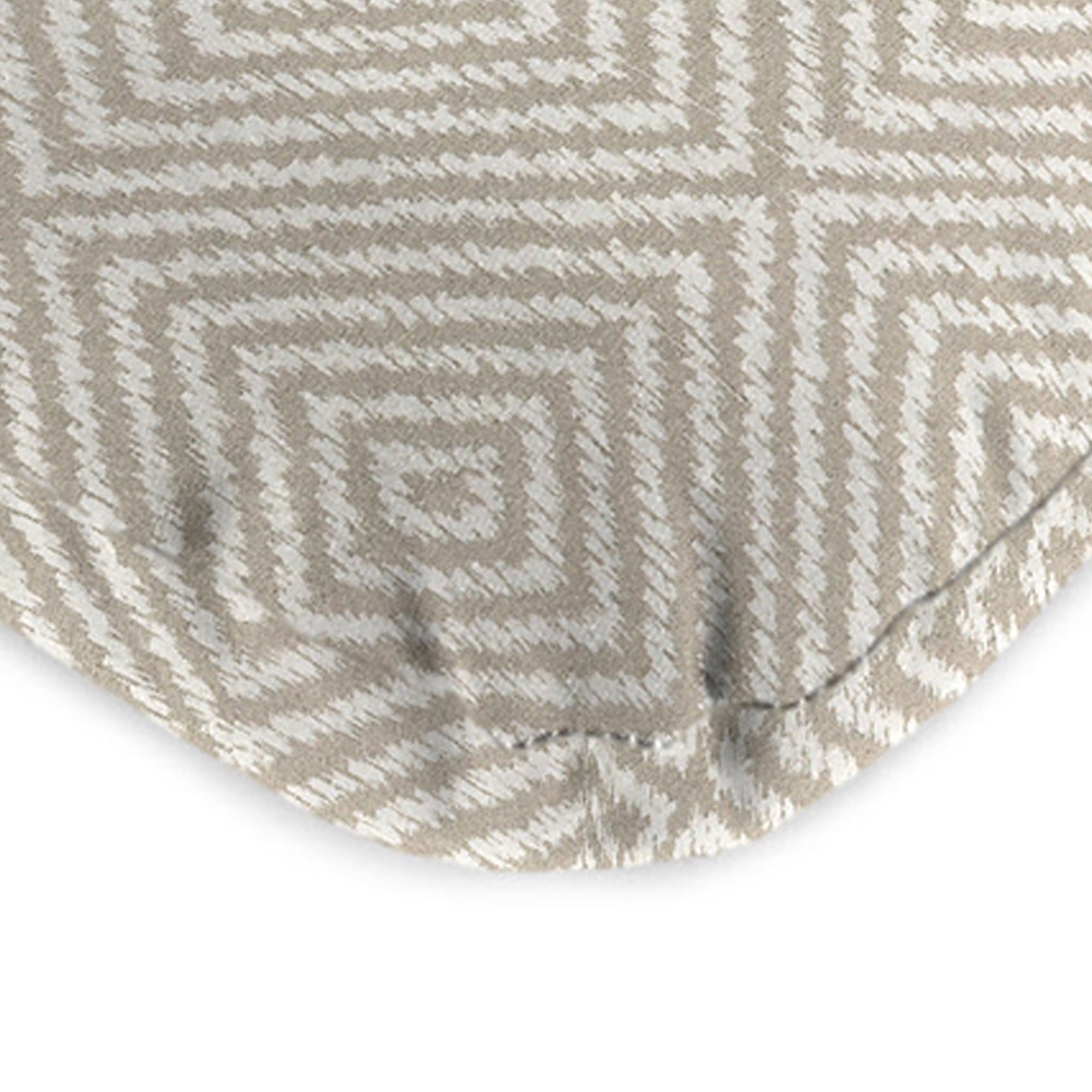Jordan Manufacturing 45" x 22" Encore Birch Taupe Diamond Rectangular Outdoor Chair Cushion with Ties and Hanger Loop (2 Pack)