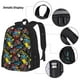 thumbnail image 3 of Disketp Monster Car Mochila Estampada de Gran Capacidad con Lonchera y Estuche, Set de 3 Piezas para Estudiantes, 3 of 7