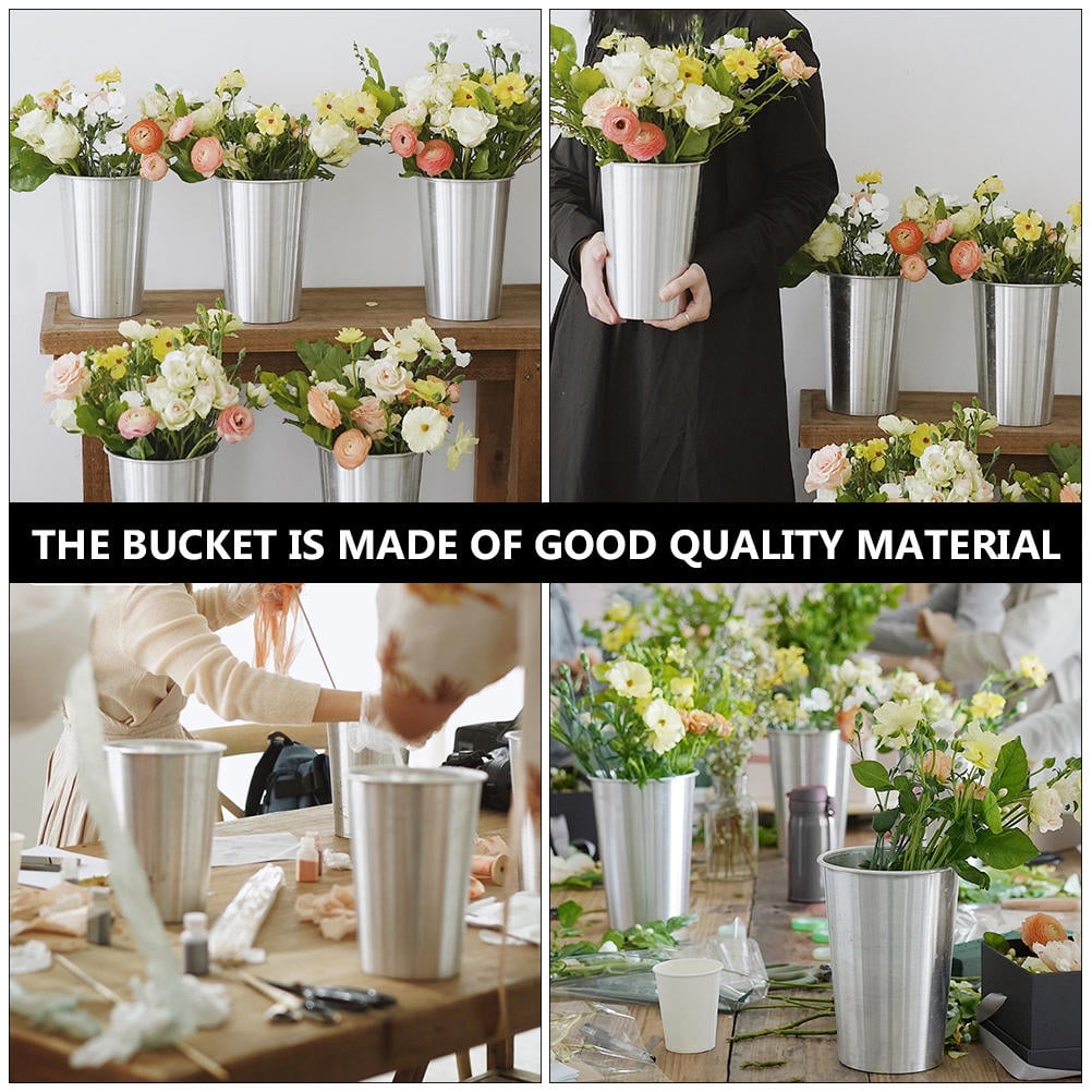 WHAMVOX Flower Bucket for Plants - Outdoor and Indoor Plant Pots Container for Gardening