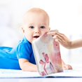 thumbnail image 5 of Dreamtimes Piglet in Santa Claus Hat Baby Muslin Washcloths Face Towel, 3 PCS Funny Christmas Burp Cloths Cotton Wipes Infant Wash Cloth for Newborn Boys Girls 12x12 inches, 5 of 7