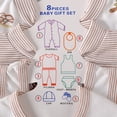 thumbnail image 3 of LAPAKIDS 8PCS Newborn Baby Boy Clothes Baby Outfits Shower Gift Set 0-3 Months, 3 of 6