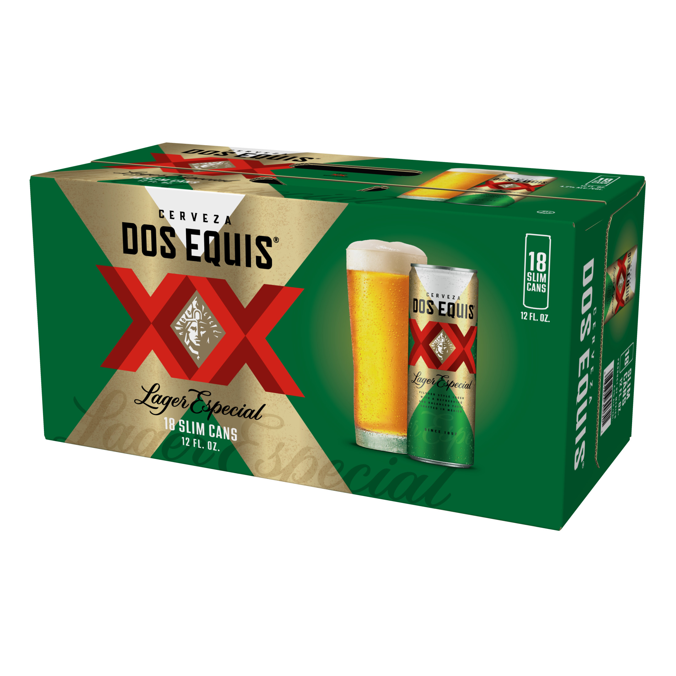 Dos Equis Mexican Lager Beer, 18 Pack, 12 fl oz Cans - Walmart.com