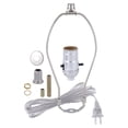 thumbnail image 2 of B&P Lamp® Nickel Plated Finish Table Lamp Wiring Kit with a 8 Inch Harp and Push-Thru Socket, 2 of 7