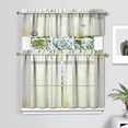 thumbnail image 2 of Abstract Colorful Geometric Kitchen Curtain Valance 3 Piece Set Farmhouse Kitchen Curtains and Valance Set Short Curtain Sink Window Decor 36 Inch Small Window Treatment Tier 275x36 Length, 2 of 6