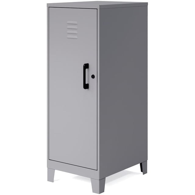 Solutions d'Espace Armoire de Rangement en Métal à 3 Tablettes de 42,5 Po H Arctique Argent