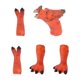 thumbnail image 2 of Kids Interactive Dinosaur Finger Puppet Toy for Childhood Education Orange Plastic 1 Set, 2 of 5