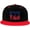 Red, variant on Muay Thai Hip Hop Hat Two Tone Flat Bill 6 Panel Cap Unisex