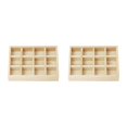 thumbnail image 4 of Thinsony Jewelry Display Tray Case Beads Holder Ladies Bangles Gemstone Stackable 12grids 7.87x5.91x1.38 Inch 2Set, 4 of 6