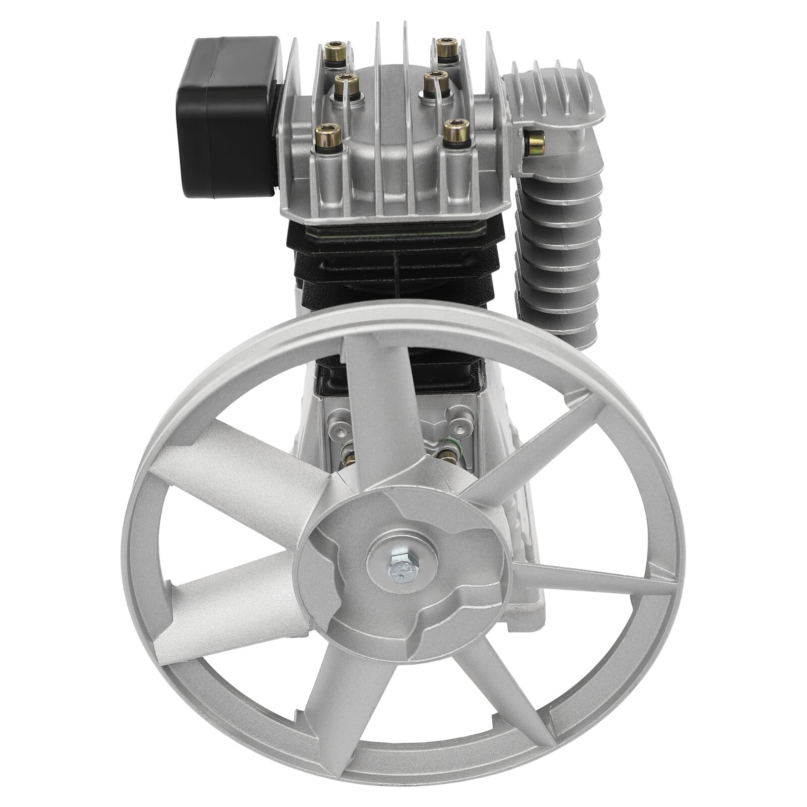 Air Compressor Pump, Industrial 2HP 2.2KW 250L/min Air Compressor, Twin Cylinder Piston Pump Air Compressor Head Pump Head