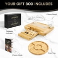 thumbnail image 2 of Charcuterie Boards - Cheese Board Set, Charcuterie Board with Lid, Gifts for Women, Cheese Plate for Housewarming, Convenient Lid Design with Handle (1 Drawer White), 2 of 9