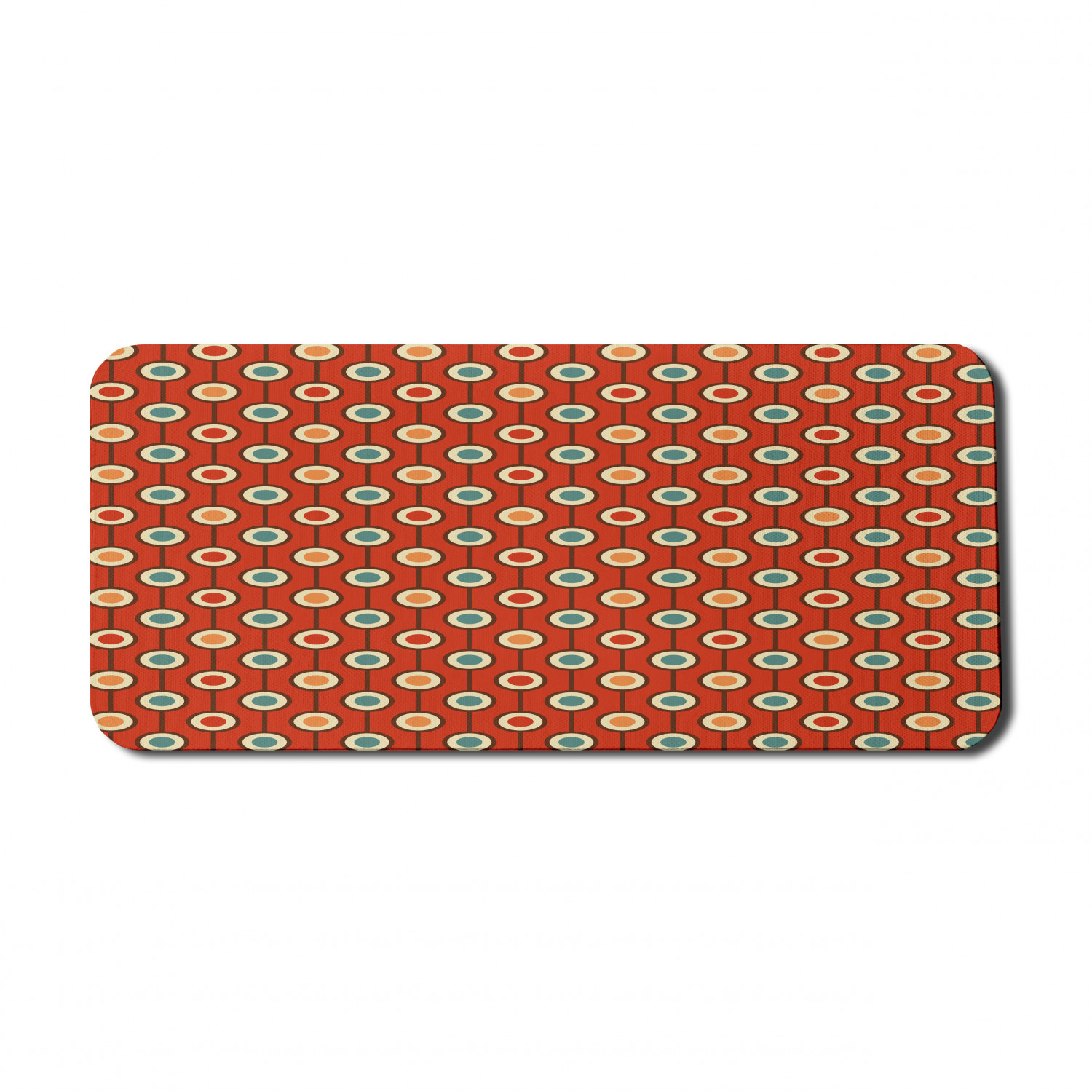 Abstract Computer Mouse Pad, Vintage 60s Hippie Style Colorful ...