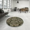 thumbnail image 3 of Ahgly Company Indoor Rectangle Abstract Dark Khaki Green Abstract Area Rugs, 5' x 8', 3 of 6