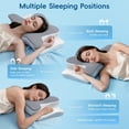 thumbnail image 4 of CARTIZMA Memory Foam Contour Pillows - Ergonomic Cervical Neck Support, Cooling, Breathable, 4 of 10